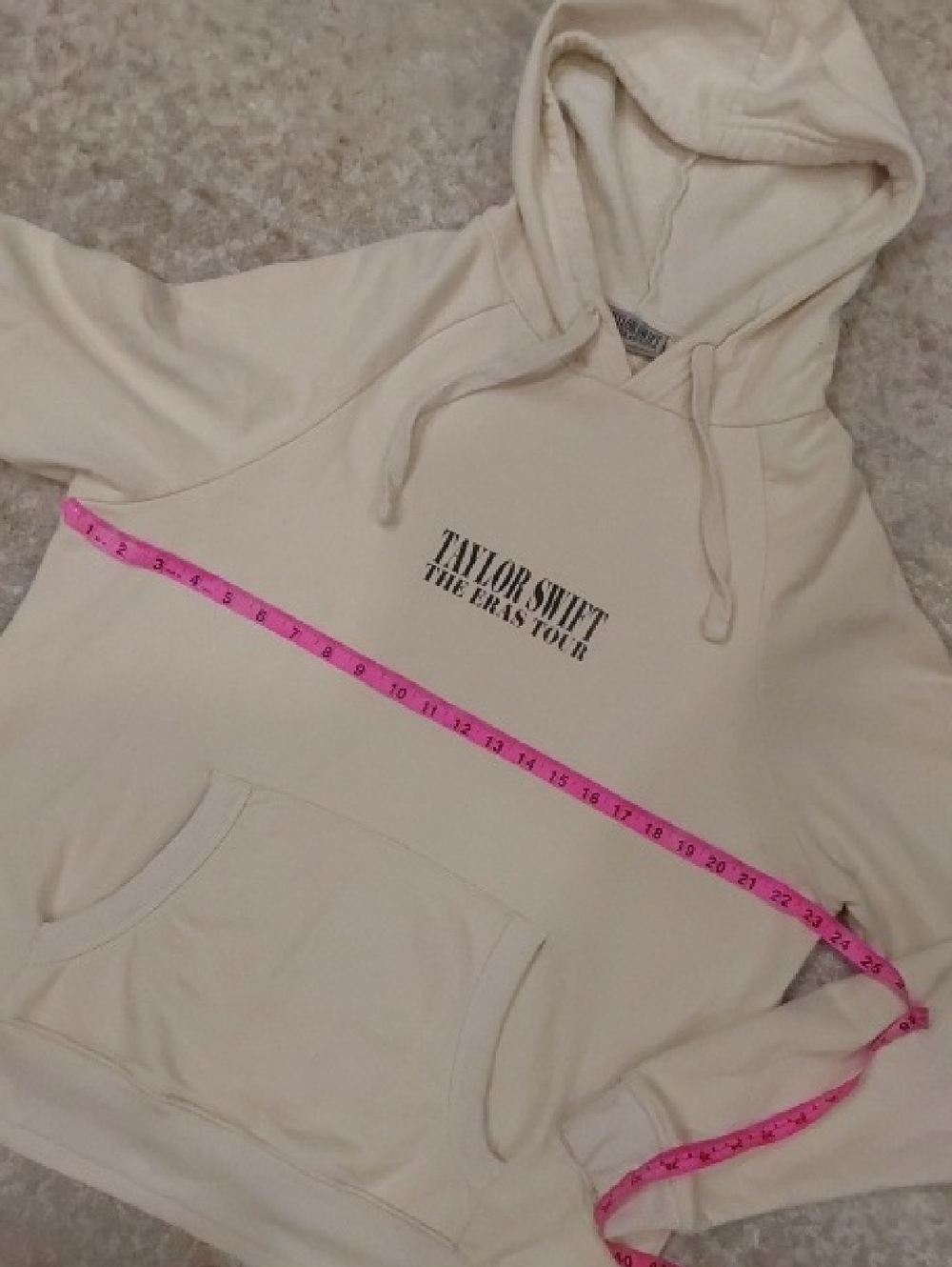 Taylor Swift  The Eras Tour  Beige Hoodie Size M - Picture 8 of 13